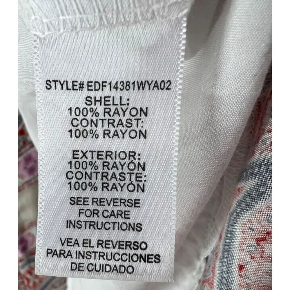 Altar'd State Dress sz L pastels Bandana Print Sleeveless Flowy Boho Western XL? - Picture 12 of 14